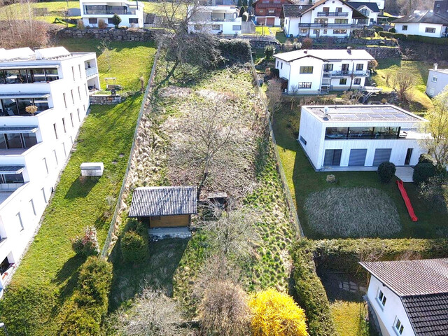 Traumhaftes Baugrundstück (Hanglage) in Feldkirch-Tisis mit herrlichem Blick auf die Schweizer Alpen