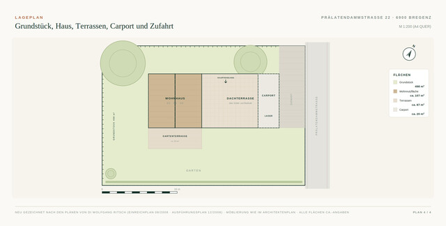 Architektenhaus am Bodensee – Bregenz, 10 Gehminuten zum See, provisionsfrei