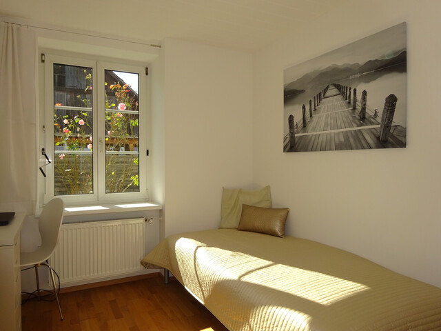 3 Zimmer mit grosser Wohn- Essküche möbliert und mit Garten  für ein paar Wochen oder Monate