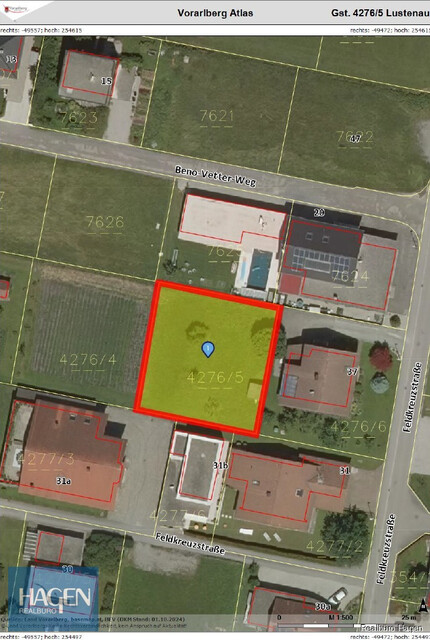 Grundstück in Lustenau Feldkreuz zu verkaufen