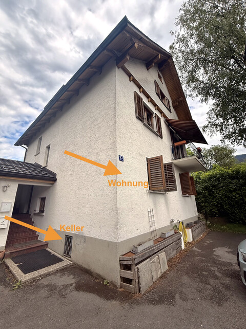 ... ab 04. August - helle 2-Zimmer-Wohnung in Zweifamilienhaus zu vermieten