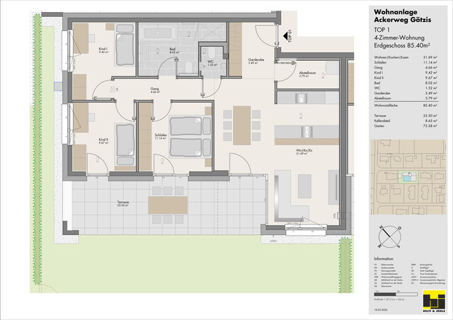 4-Zimmer-Gartenwohnung