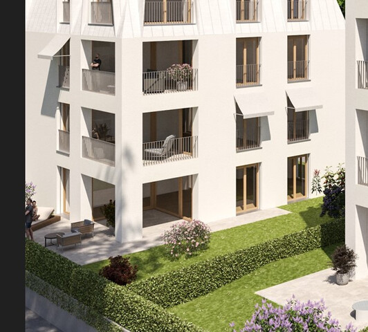 Sehr sonnige und ruhige 3-Zimmer-Wohnung mit 190 m² Garten und Terrasse