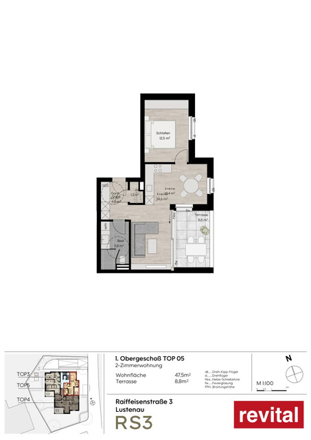 Wohnanlage "RS3" - Tolle 2-Zimmer-Terrassenwohnung - Top 5 - PROVISIONSFREI!