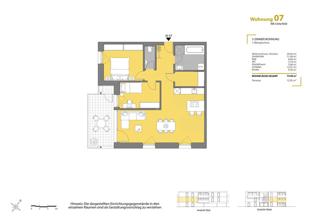 Nagelneue 3-Zimmer-Wohnung im Unterfeld, Hörbranz