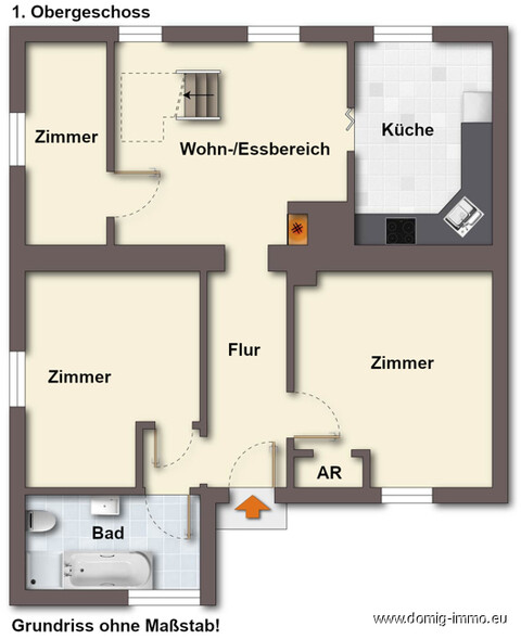 Top Preis-Leistungs-Verhältnis - Maisonette-Wohnung mit Garten in zentraler Lage von Kennelbach