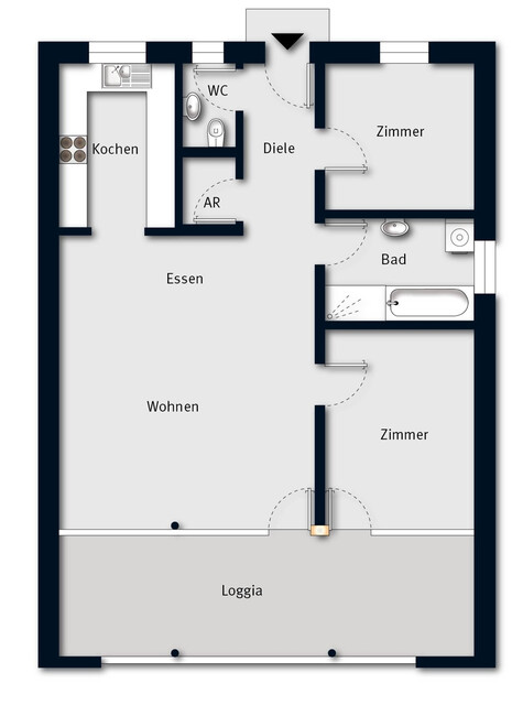 RESERVIERT: Wohnen mit Komfort – gepflegte 
3-Zimmerwohnung mit großer Terrasse