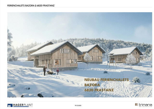 NEU - Ferienchalets in Vorarlberg mit Zweitwohnsitzwidmung