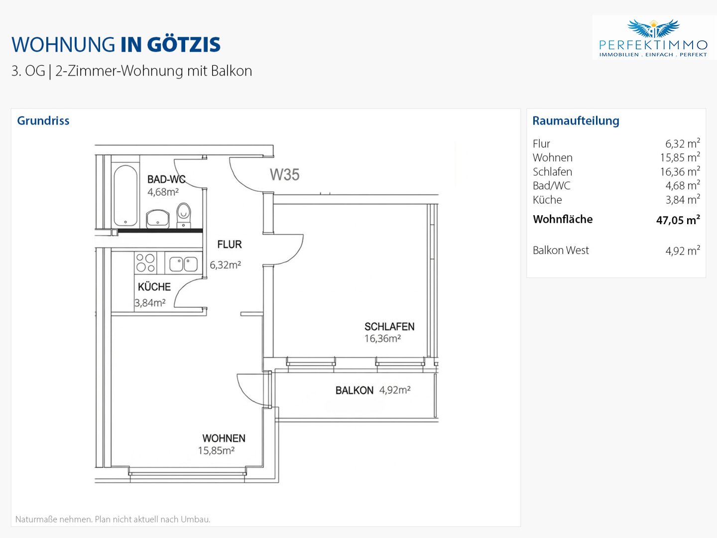 Charmante 2-Zimmer-Wohnung mit Balkon - Jetzt in eine vermietete Wohnung mit Zukunft investieren
