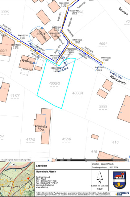 Baugrundstück in Altach – 603 m² für Ihr individuelles Zuhause