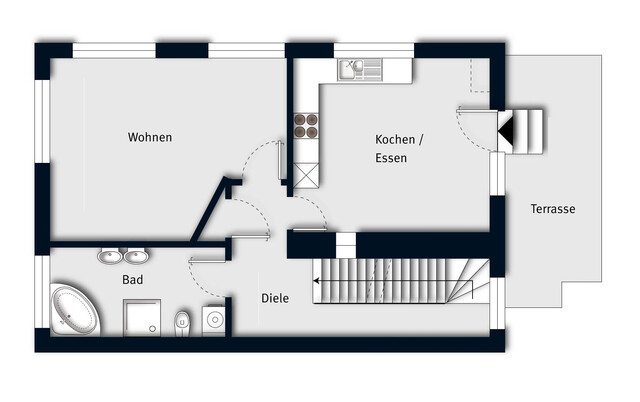 Großzügige, modernisierte 4-Zimmerwohnung mit zwei Garagen