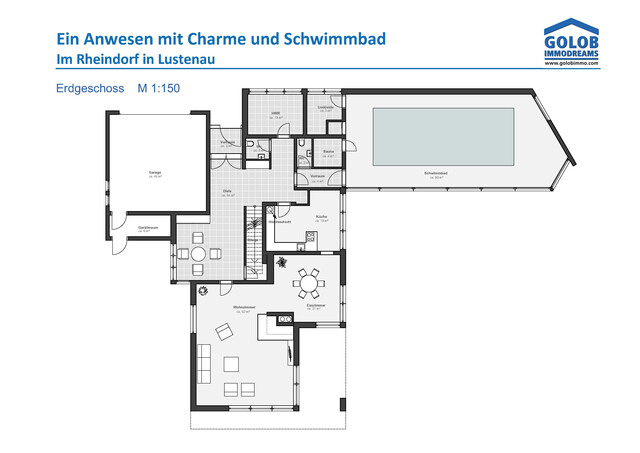 Mein Anwesen mit Charme und Schwimmbad im Lustenauer Rheindorf