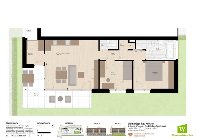 Einladende 3 Zimmer Gartenwohnung mit Charme!