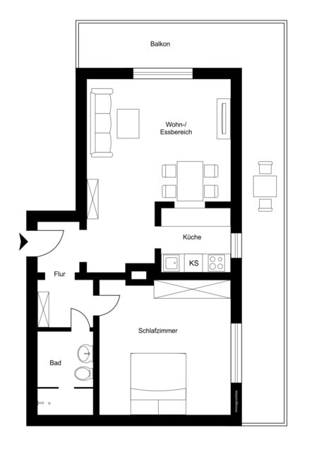 Seltene Gelegenheit: Sanierte 2-Zimmer Wohnung mit FERIENWIDMUNG!