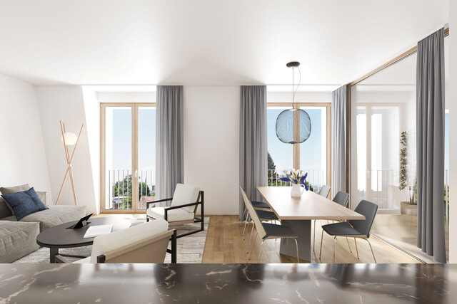 Dornbirn, Oberdorf -  sonnige 3- oder 4-Zimmer-Wohnung im 3. Geschoss mit Blick über ganz Dornbirn