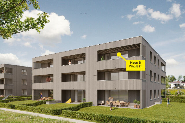 Sonnige 3-Zimmer-Dachgeschosswohnung  | B11