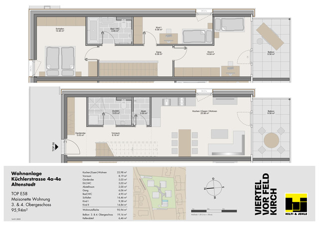 4-Zimmer-Maissonette-Wohnung