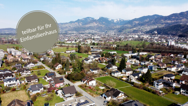 Baugrund in variablen Größen in Feldkirch-Altenstadt
