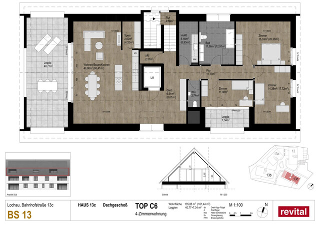 Dachgeschosswohnung mit Fernblick am Funkenweg - Ruhelage im Zentrum - Seenähe! - Top C6