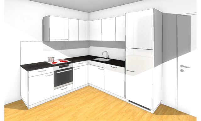 Neubau 3 Zi. Wohnung mit Terrasse und Extras in Top-Lage - OG