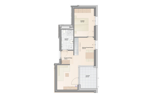 Baustart fixiert! Moderne 2-Zimmer Dachgeschosswohnung (Top A10)
