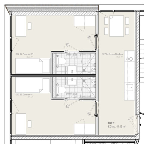 Zimmer mit eigenem Bad
