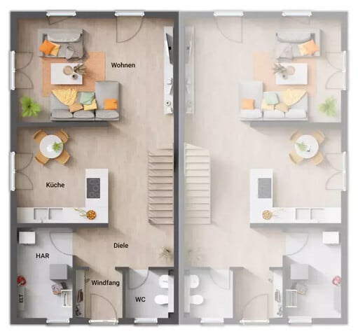 Charmante Doppelhaushälfte in Wolfurt: Erstbezug, 4,5 Zimmer, Garten, Terrasse, 1x Stellplatz  - mit min. 120.000,- Wohnbauförderung! ( Haus A - Links)