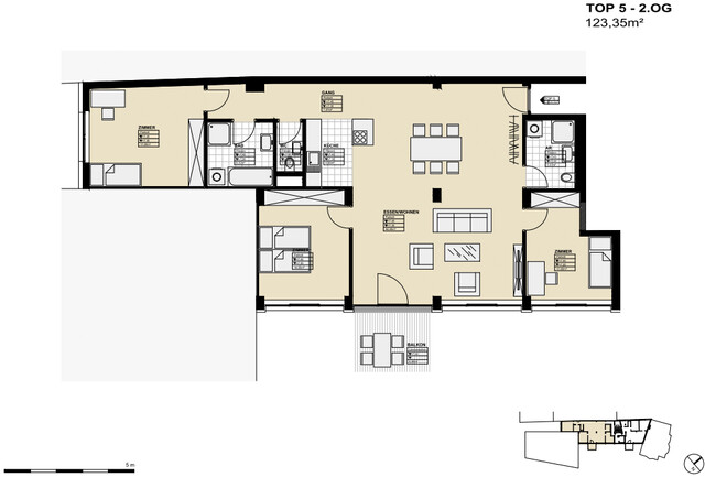 Lichtdurchflutete Wohnung im Zentrum von Bludenz 
