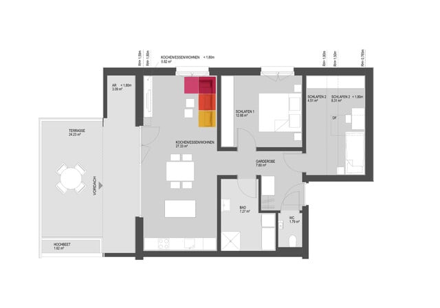 3-Zi-Dachgeschosswohnung mit Terrasse. Achtung: Wir besichern Ihre bestehende Immobilie!