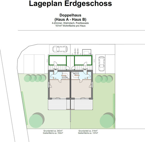 Doppelhaus in Planung