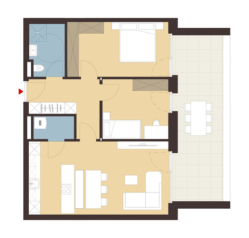3-Zimmer Terrassenwohnung | B05