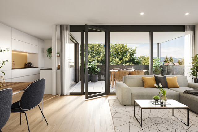 NEUBAU: 2 Zimmer Gartenwohnung im Klosterquartier Lauterach bei Bregenz