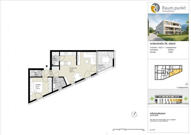 2-Zimmerwohnung mit Terrasse - Top 06a