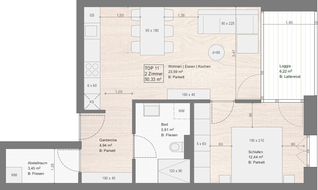 Klein-fein-mein! 2-Zimmer Neubauwohnung mit WBF! Top 11