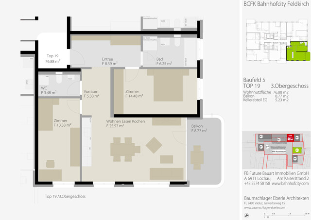 Urban & modern Wohnen in Feldkirch: Ihr neues Zuhause in der Bahnhofcity Top 55