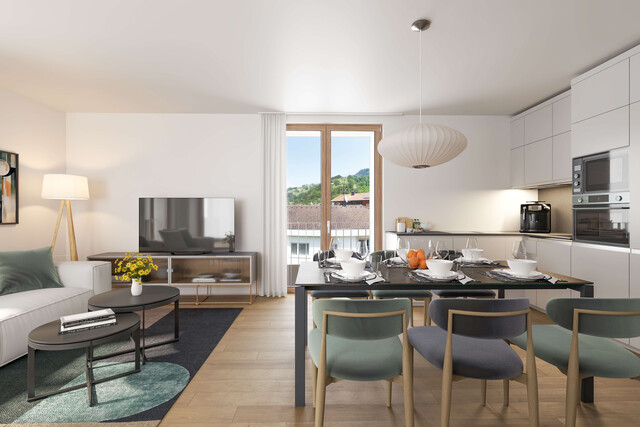 Ruhige und sonnige 2- oder 3-Zimmer-Wohnung mit 160 m² Garten und  überdachter Terrasse