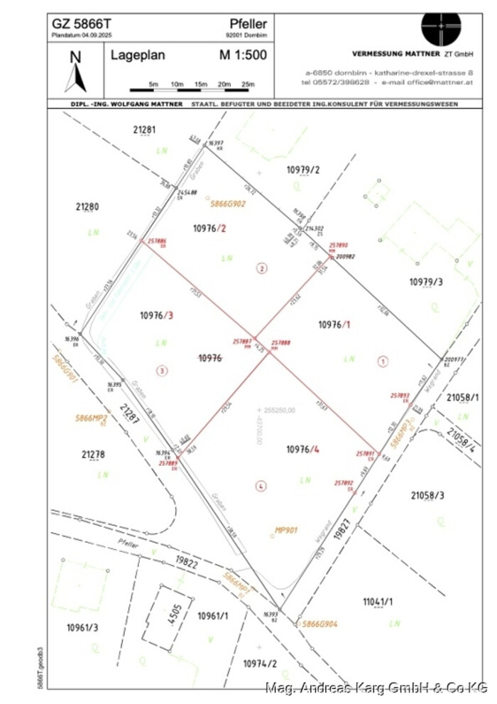 Attraktives Baugrundstück im Pfeller, Dornbirn – 1.159 m² BW-Widmung, erweiterbar und teilbar