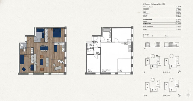 Lichtdurchflutete 3-Zimmerwohnung mit Loggia in Feldkirch zu vermieten!
