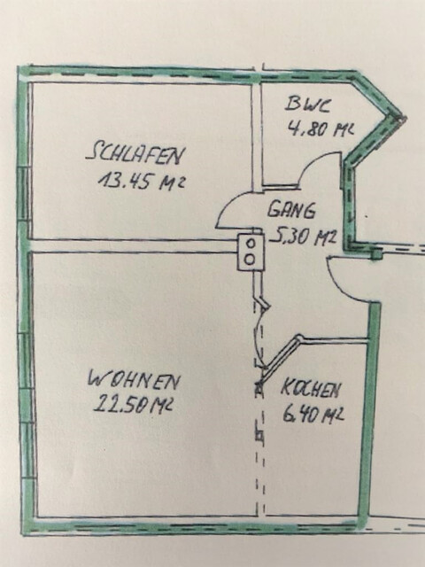 NEU sanierte und helle 2-Zimmer-Wohnung, mitten im Dorfzentrum