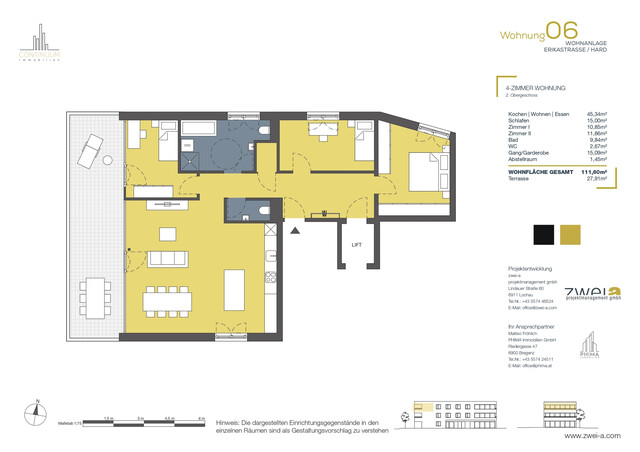 Exklusive 4-Zimmer Dachgeschosswohnung in Hard am Bodensee