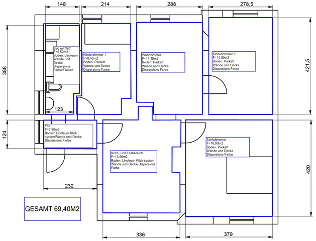 Gemütliche 4-Zimmer-Dachgeschosswohnung, provisionsfreie 