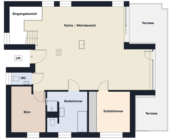 Exklusives Penthouse mit direktem Liftzugang in kleiner Wohnanlage!