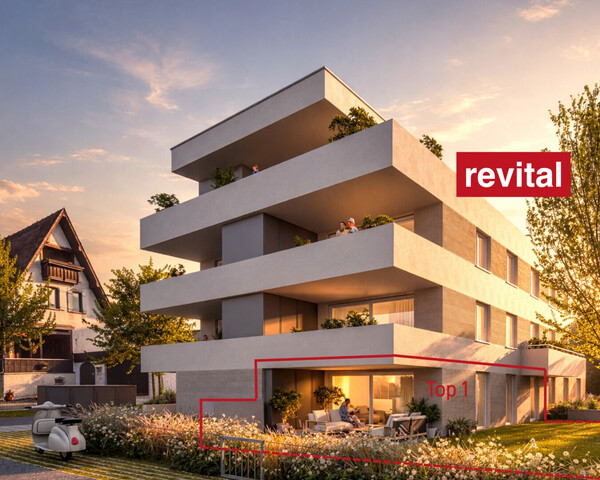 1A-Lage von Lustenau - Ruhige und Zentrale Gartenwohnung - Top 1 - Jetzt Nebenkosten sparen