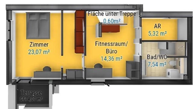 93m² große 3,5-Zimmer-Maisonettewohnung mit Seeblick und Zweitwohnsitzmöglichkeit am Eichenberg!