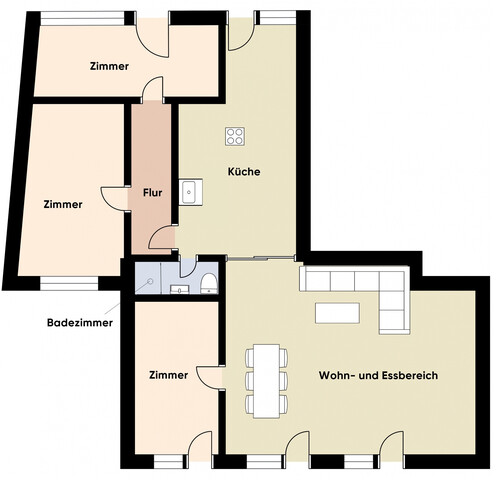 Ankommen und wohlfühlen! Gartenwohnung in angenehmer Gegend - erweiterbar auf 4 Zimmer!
