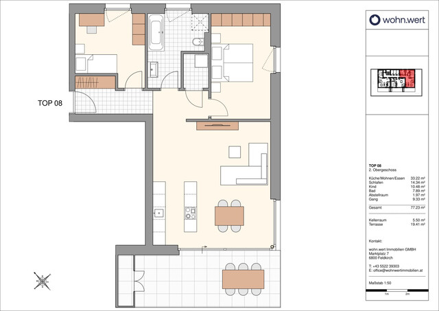 Wohnanlage "Glattenstein" - Geräumige 3-Zimmer-Dachgeschosswohnung - Top 8