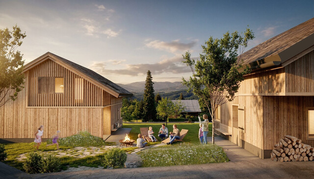 gemütliches Holzhaus nahe Feldkirch auf der Bazora - Neubau - in Vollholzqualität zu verkaufen