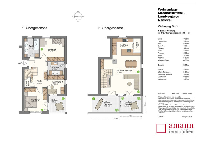 Attraktive 4-ZiWo mit 103 m² in bester Lage!