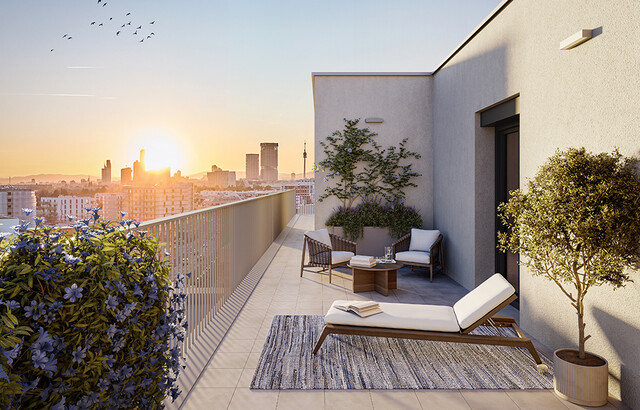 Seltene Anlegerchance: Dachgeschosswohnung mit 20 m² Terrasse und Ausblick