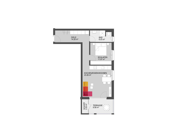 2-Zi-Wohnung - ruhig & zentral in Dornbirn